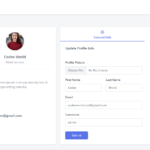 Admin Profile/Account Screen - Screenshot 3